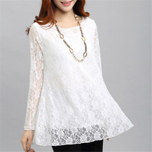 New Arrival Chiffon Blouse Women Plus Size Tops Casual Half Sleeve Peter pan Collar M-4XL Spring Print Long Shirt 70671 GS