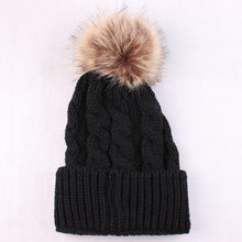 New Arrival Hats Female Faux Fur Knitted Wool Pompon Ball Women Hats  Skullies hat for women girls hat Casquette GS