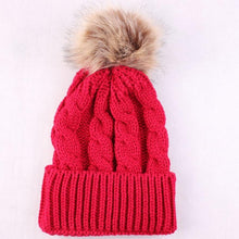 New Arrival Hats Female Faux Fur Knitted Wool Pompon Ball Women Hats  Skullies hat for women girls hat Casquette GS