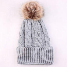 New Arrival Hats Female Faux Fur Knitted Wool Pompon Ball Women Hats  Skullies hat for women girls hat Casquette GS