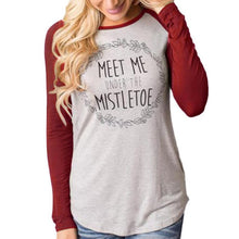 New Arrival Women Fashion T-Shirts Round Collar Cotton Long Sleeve Casual Loose Tops Christmas Camiseta Feminina Plus Size GS