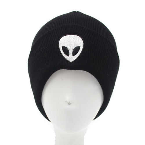 New Arrival Women Men Alien Pattern Skullies& Beanies Knitting Oversize Casual Adult Beanie Cap Hip hop  Hat Girls GS