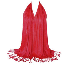 New Arrival Women Tessal Cotton Blend Solid Long Square Scarf LadiesShawl Wraps Fulares Mujer 14 Colors GS