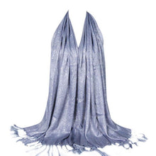 New Arrival Women Tessal Cotton Blend Solid Long Square Scarf LadiesShawl Wraps Fulares Mujer 14 Colors GS