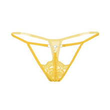 New Arrival Women's Sexy Lace Pearl Low-Waist G-String Hollow Underwear Women Thongs Panties G String For Ladies GS