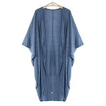 New  Womens Long Coat Bat Sleeved Open Stitch Ladies Casual Knit Sleeve Coat Cardigan Trench Coat Casaco Feminino GS