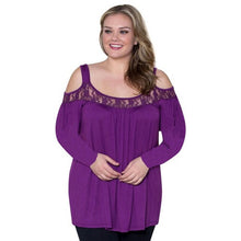 New Big Size T Shirts For Women Long Sleeved Drop Shoulder Lace Splice Plus Size Women Clothes XL-5XL Tee Shirts Female GS