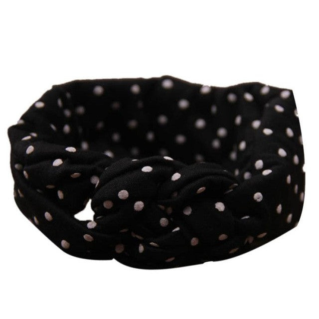 New Fashion Dot Cross Children baby girl headbands Weave Twist Headband For Baby Hair Accessories GS