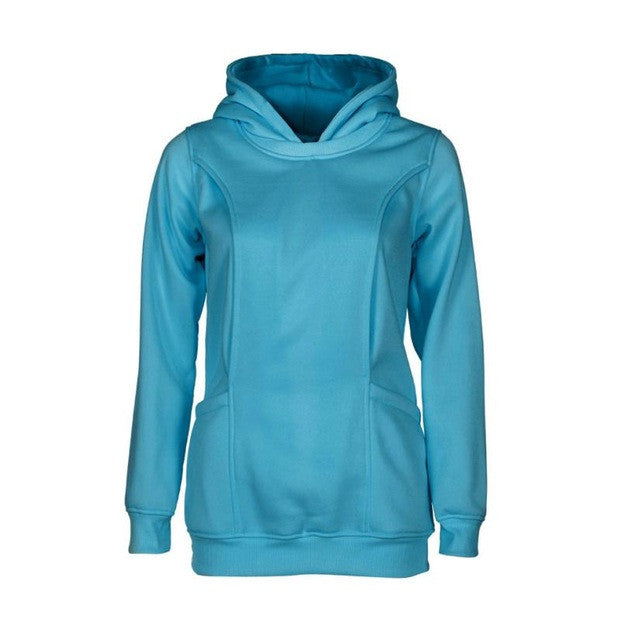 New Fashion Hooded T shirt Women Long Sleeve Solid Plus Size Clothing For Maternity Nursing Clothes Hoodie Tops Femme GS