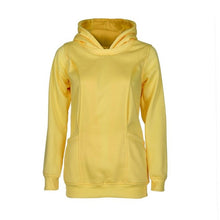 New Fashion Hooded T shirt Women Long Sleeve Solid Plus Size Clothing For Maternity Nursing Clothes Hoodie Tops Femme GS