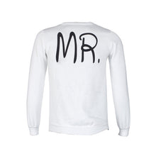 New Fashion Korean Couples Clothing White " MRS MR " Letter Print T-Shirt Women Tops Long Sleeve  Tee Shirt Female GS