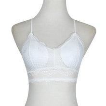 New Fashion  Tops Back Metal Chain Decorate Ladies Camisole Black White Lace Bralette Sexy tank top Haut Femme YLYL GS