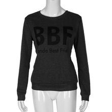 New Fashion T Shirt Women Long Sleeve  Tops For Best Friends Leeter Print Casual Loose Women T-shirt Female GS