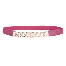 New Fashion Women Belt 3 Color Pu Leather Elastic Waist Band Metal Waist Strap Belts For Women Female Cinturones Mujer GS