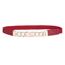 New Fashion Women Belt 3 Color Pu Leather Elastic Waist Band Metal Waist Strap Belts For Women Female Cinturones Mujer GS