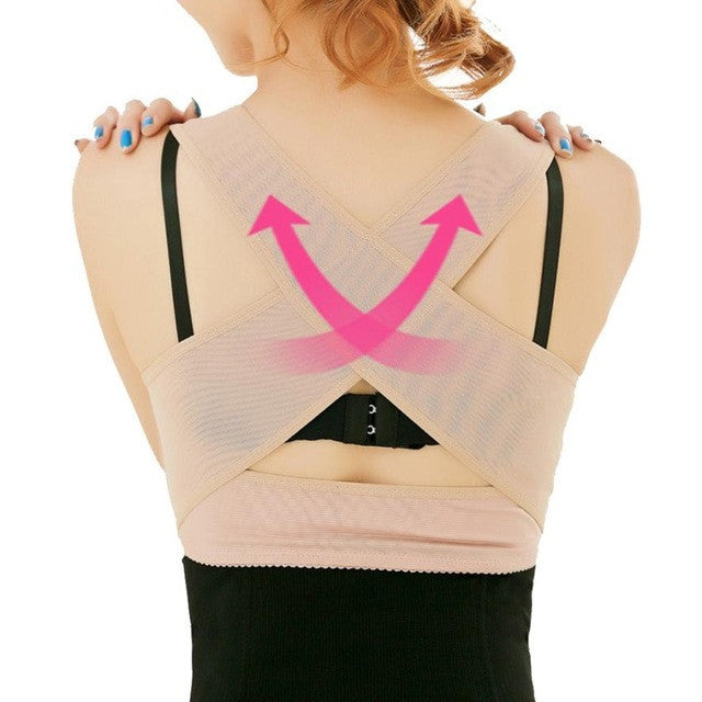 New Fashion Women Chest Support Belt Band Posture Corrector Brace Body Sculpting Strap For Lady #1123 GS