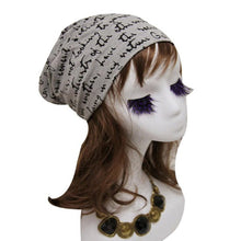 New Fashion Women Cotton blend Letter Print Hip-Hop Hats For Female Beanie Hat Cap   Skullies Beanies Gorra GS