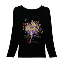 New Fashion Women Full Sleeve Female Diamond tops Bling clothing XL-4XL T shirts Floral Print t-shirt Women Top 72107 GS