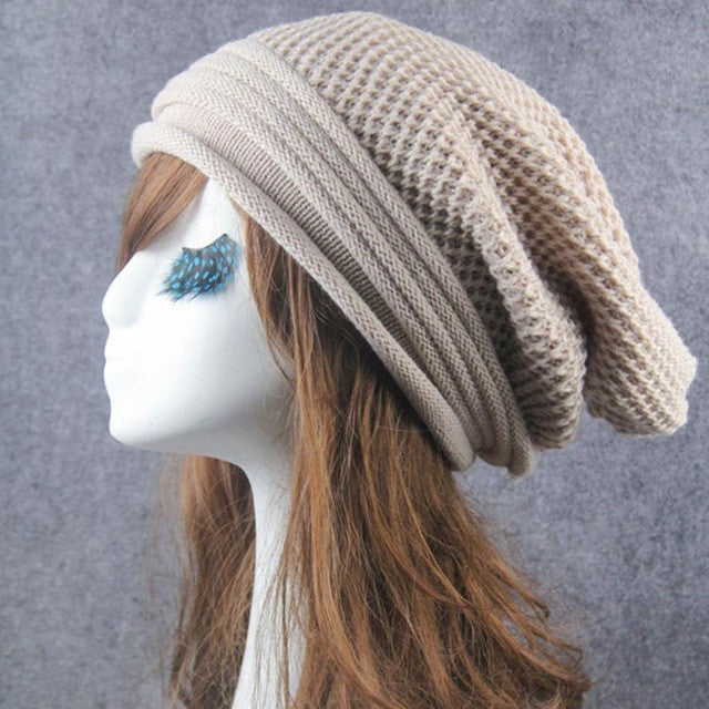 New Fashion Women  Beanie Hat Knit Warm   Hat For Women Skullies Beanies For Female Gorros mujer Inverno GS
