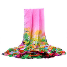 New Fashion ladies scarf flower Print chiffon   Scarves women shawl Beach Cover Up female scarf YLYL GS