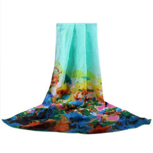 New Fashion ladies scarf flower Print chiffon   Scarves women shawl Beach Cover Up female scarf YLYL GS