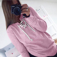 New Fashion t shirt women Lacing Up cotton Solid  Long Sleeve V Neck t-shirt women clothes tee shirt femme camisetas GS