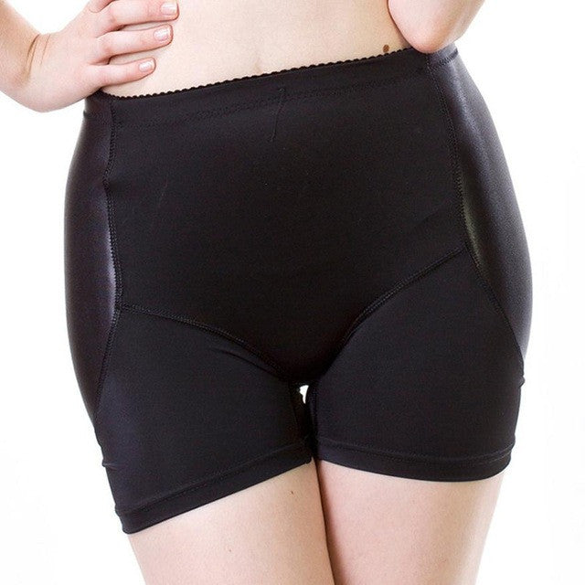 New Hot Smaless Padded Panties Women Nylon Short Black Seamless Panties Hip Booster Fake Ass Butt Lift Women Underwear GS