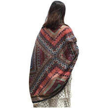 New Hot Women    Ladies Scarf Ethnic Style Print Cotton Square Scarf Beach Head Wrap Tassel Shawl YLYL GS
