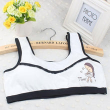 New Lovely Bra Girls Underwear Cute Cotton Vest Children Padded Underclothes Cropped Tops Women Soutien Gorge GS