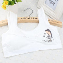 New Lovely Bra Girls Underwear Cute Cotton Vest Children Padded Underclothes Cropped Tops Women Soutien Gorge GS