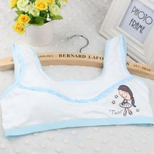 New Lovely Bra Girls Underwear Cute Cotton Vest Children Padded Underclothes Cropped Tops Women Soutien Gorge GS