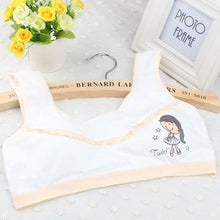 New Lovely Bra Girls Underwear Cute Cotton Vest Children Padded Underclothes Cropped Tops Women Soutien Gorge GS