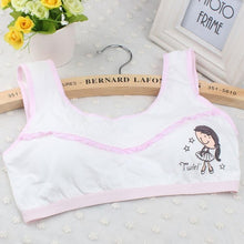 New Lovely Bra Girls Underwear Cute Cotton Vest Children Padded Underclothes Cropped Tops Women Soutien Gorge GS