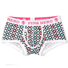 New Men Boxers PINK HERO Brand Underwear Cotton Mens Underpants Knickers Sexy Men's Boxer Shorts Pants For Men M L XL XXL GS
