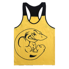New Men Cotton Plus Size O-neck Character Tank Tops Bodybuilding Fitness Mens Vest Tank Tops 70393 GS