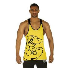 New Men Cotton Plus Size O-neck Character Tank Tops Bodybuilding Fitness Mens Vest Tank Tops 70393 GS