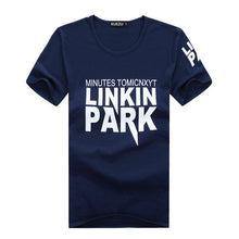 New Plus Size M-2XL T Shirt Letter Printed Men Short-sleeved O- Neck T-shirt LINKIN PARK t Shirt Tops 70410 GS