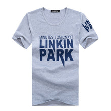 New Plus Size M-2XL T Shirt Letter Printed Men Short-sleeved O- Neck T-shirt LINKIN PARK t Shirt Tops 70410 GS