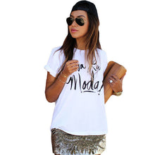 New Women T Shirts Letter Print Loose Short Sleeve T-shirt Women Plus Size tshirt Casual Tops 70996 GS