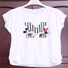 New Women T shirts Animal Mouse Print T-shirt Woman O-neck Mice Top Short Sleeve Female Plus Size Carton t shirt 71488 GS