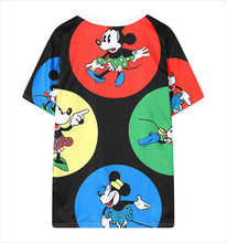 New Women T shirts Animal Mouse Print T-shirt Woman O-neck Top Short Sleeve Female Plus Size Carton t shirt 71501 GS