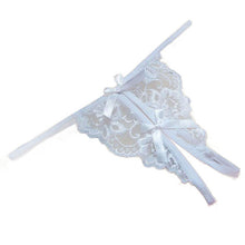 New women G String Open fork Transparency tanga bowknot Women Underwear Featured Strappy Sexy Panties GS