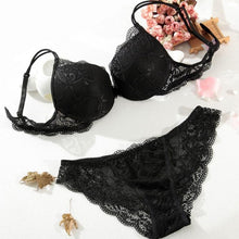 Sexy Women's Underwear Set Bra Lingerie Lace Bra Set Push Up Padded Embroidery Floral Intimates Solid Ladies Brassieres GS