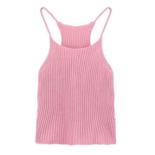 Solid Tank Tops Knitted Camis Women Sleeveless Crop Top 5 Colors  Simply StyleWoman Bustier Crop Top Black GS