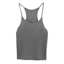 Solid Tank Tops Knitted Camis Women Sleeveless Crop Top 5 Colors  Simply StyleWoman Bustier Crop Top Black GS