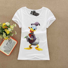 Summer Cute Letter Print T-shirt Women Short Sleeve T Shirt Animal Carton Print Number Female Tops 71452 GS