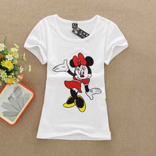 Summer Cute Letter Print T-shirt Women Short Sleeve T Shirt Animal Carton Print Number Female Tops 71452 GS