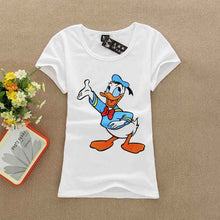 Summer Cute Letter Print T-shirt Women Short Sleeve T Shirt Animal Carton Print Number Female Tops 71452 GS