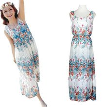 Fashion Dress Women Boho Long Maxi Chiffon Dress Beach Dresses Female Girls Dresses Robe Longue Femme GS