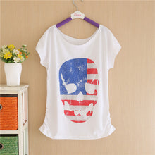 Summer New Brand T shirt Digital Print Minnie Cotton T-shirt Lady Batwing Sleeve Tshirt Tops Tee For Women GS